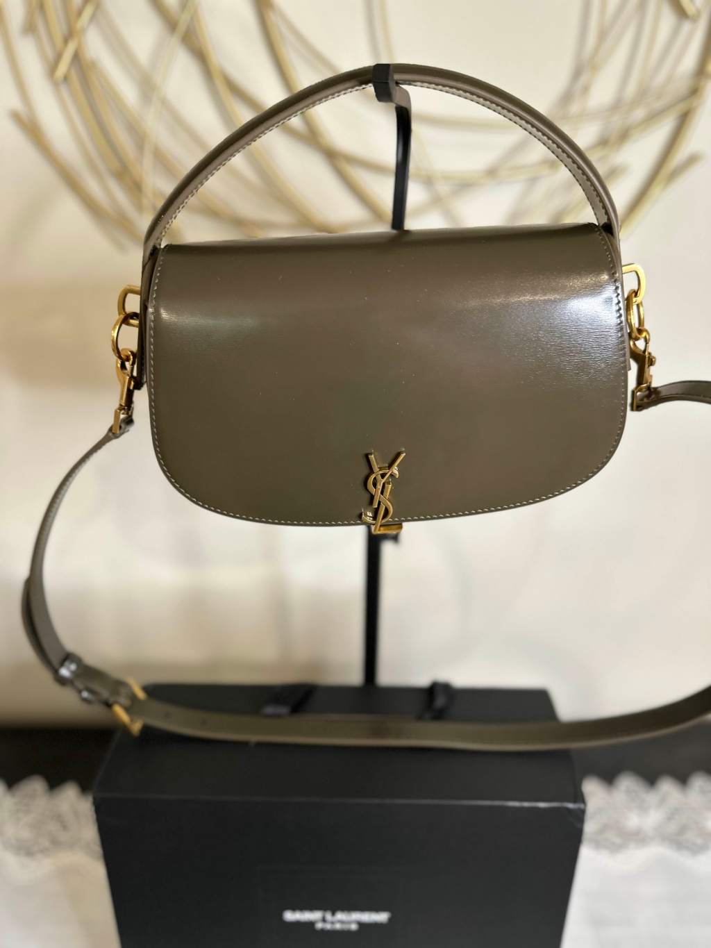 Designer Inspired YSL Grey/Green&nbsp;Bag