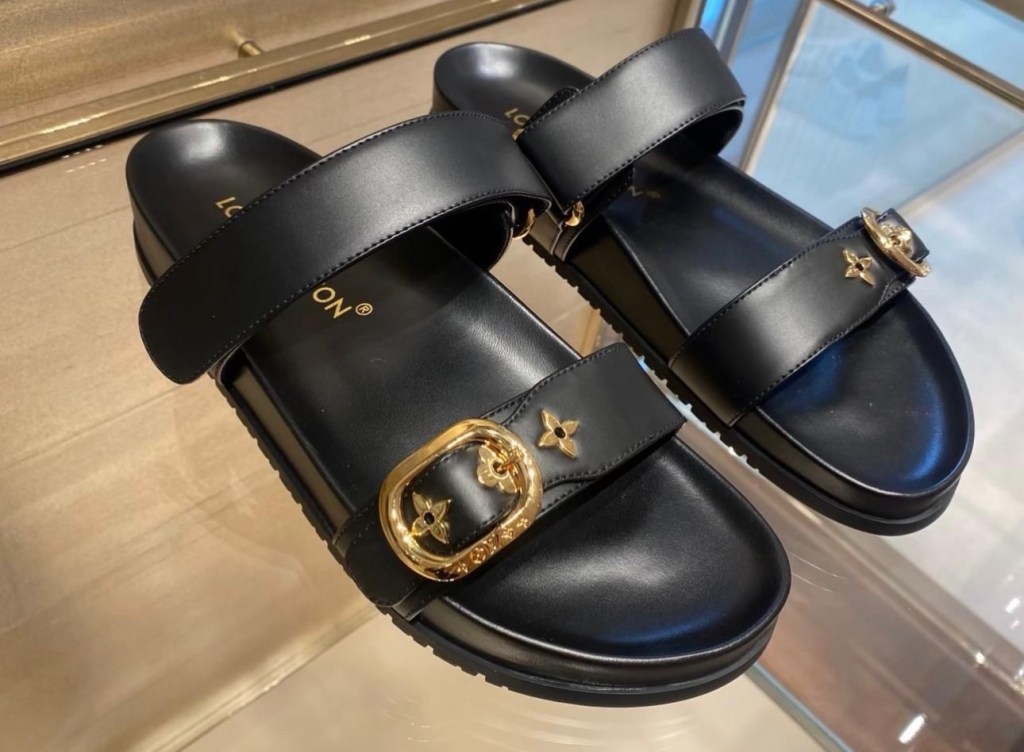 LV Black Sandals